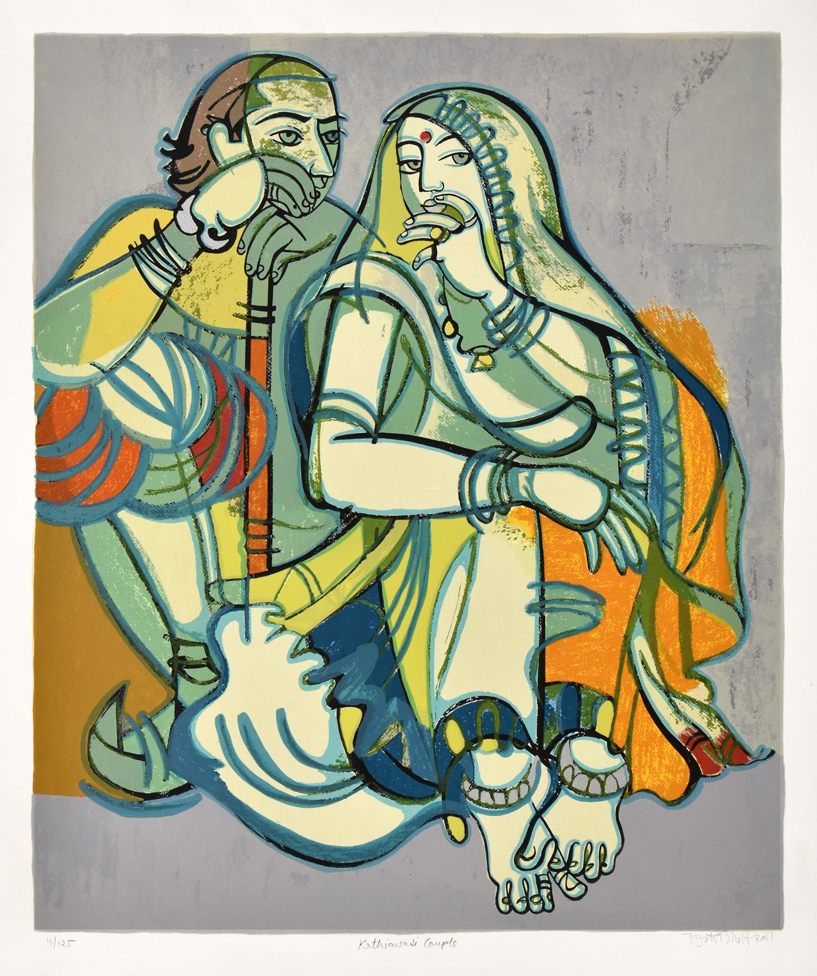Kathiawadi Couple by Jyothi Bhatt