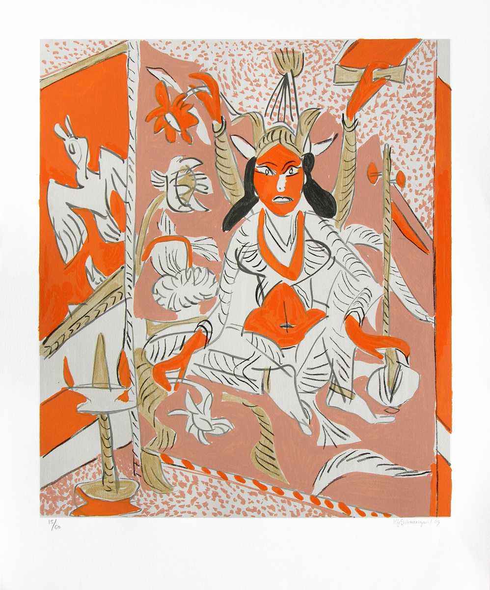 Untitled - 4 by K. G. Subramanyan by K.G Subramanyan