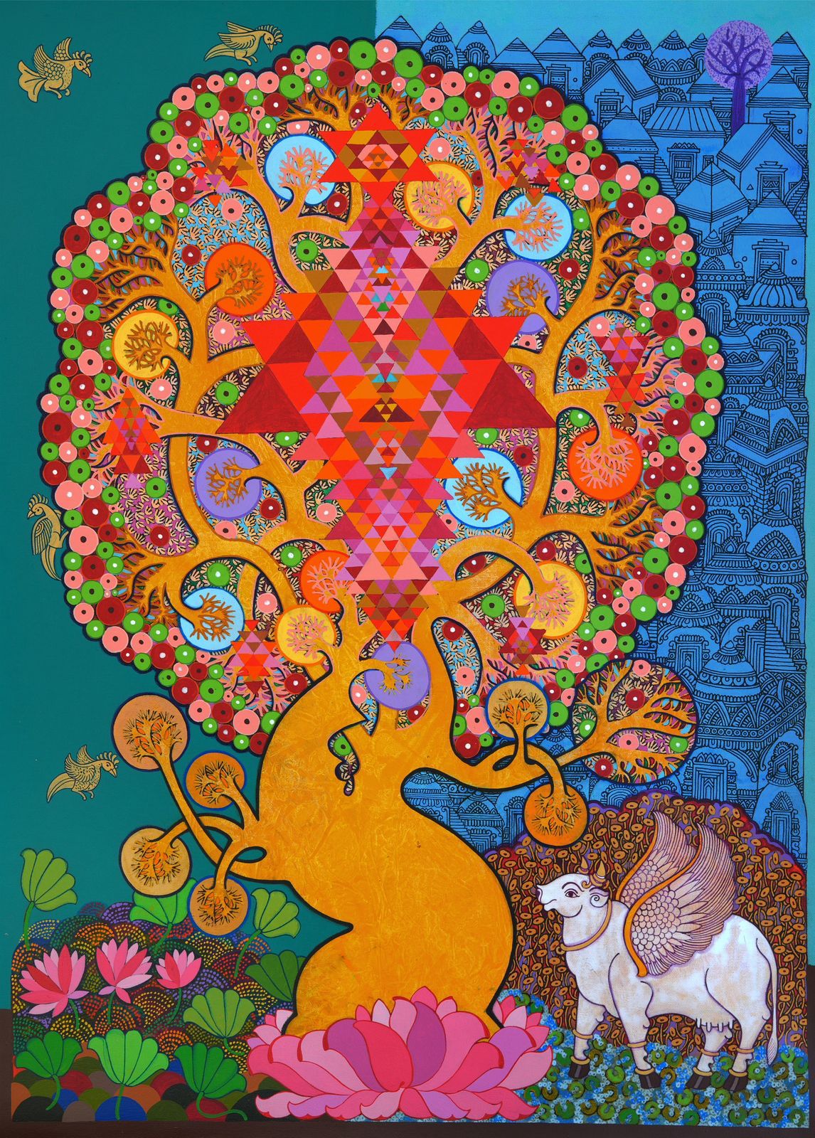 Maha Lakshmi The Tree of Abundance by Chandra Morkonda