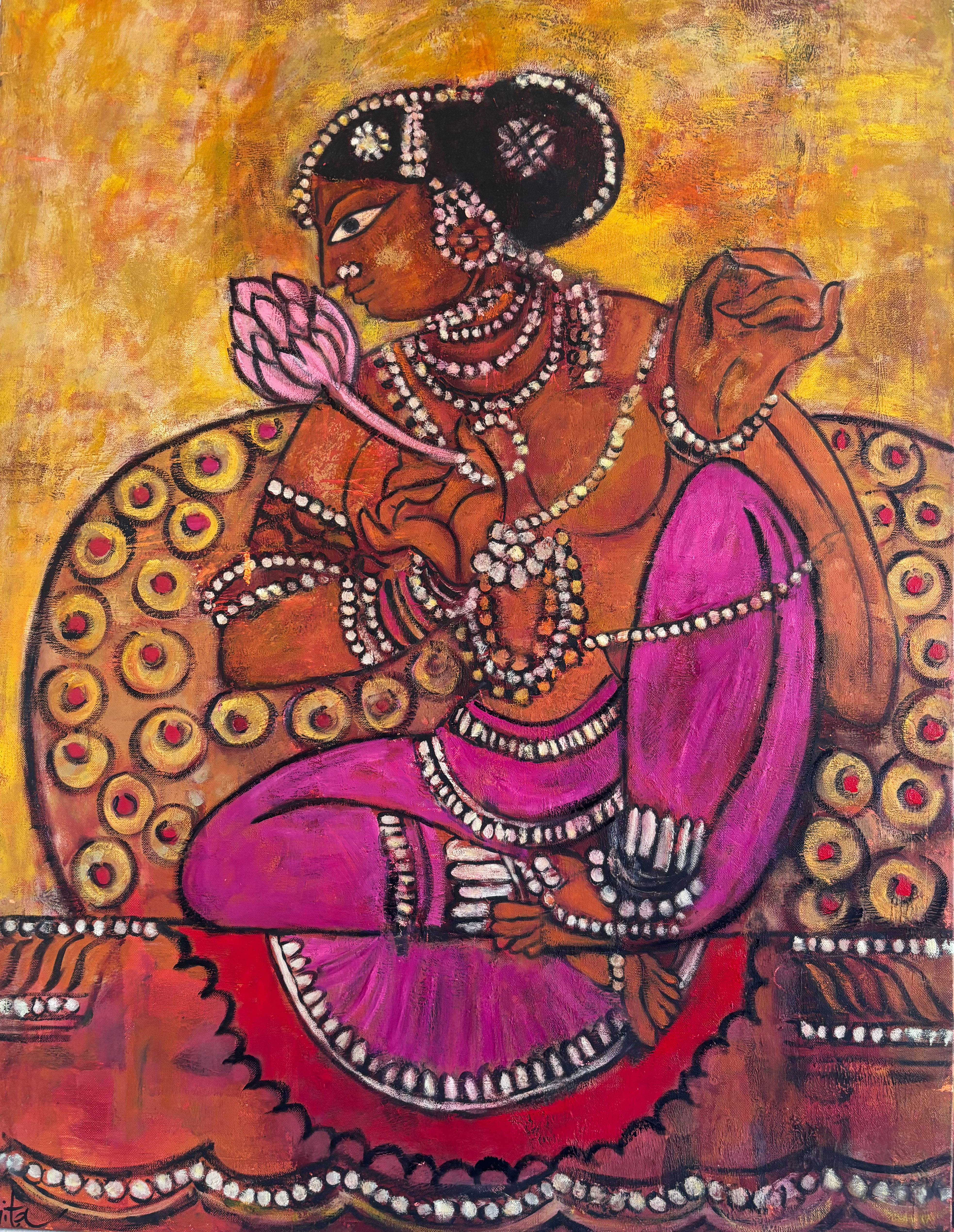 Pink Lotus by Gita  Hudson