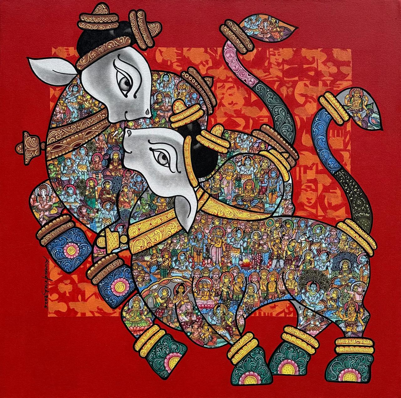 Nandi Bulls - IV by Vivek Kumavat