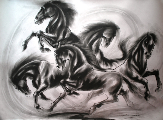 Charcoal Paintings