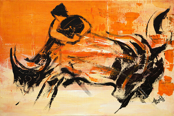 Buy Bull Paintings for Sale | Famous Bull Art