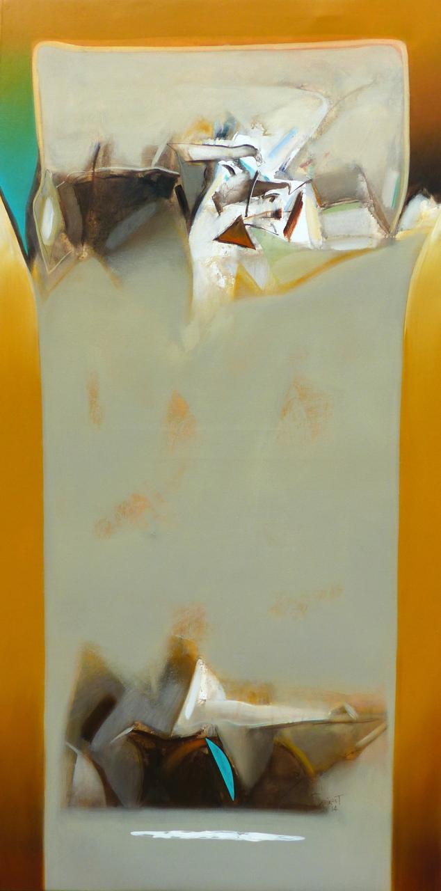 Between Orange Breath and Sky by Shrikant Kadam