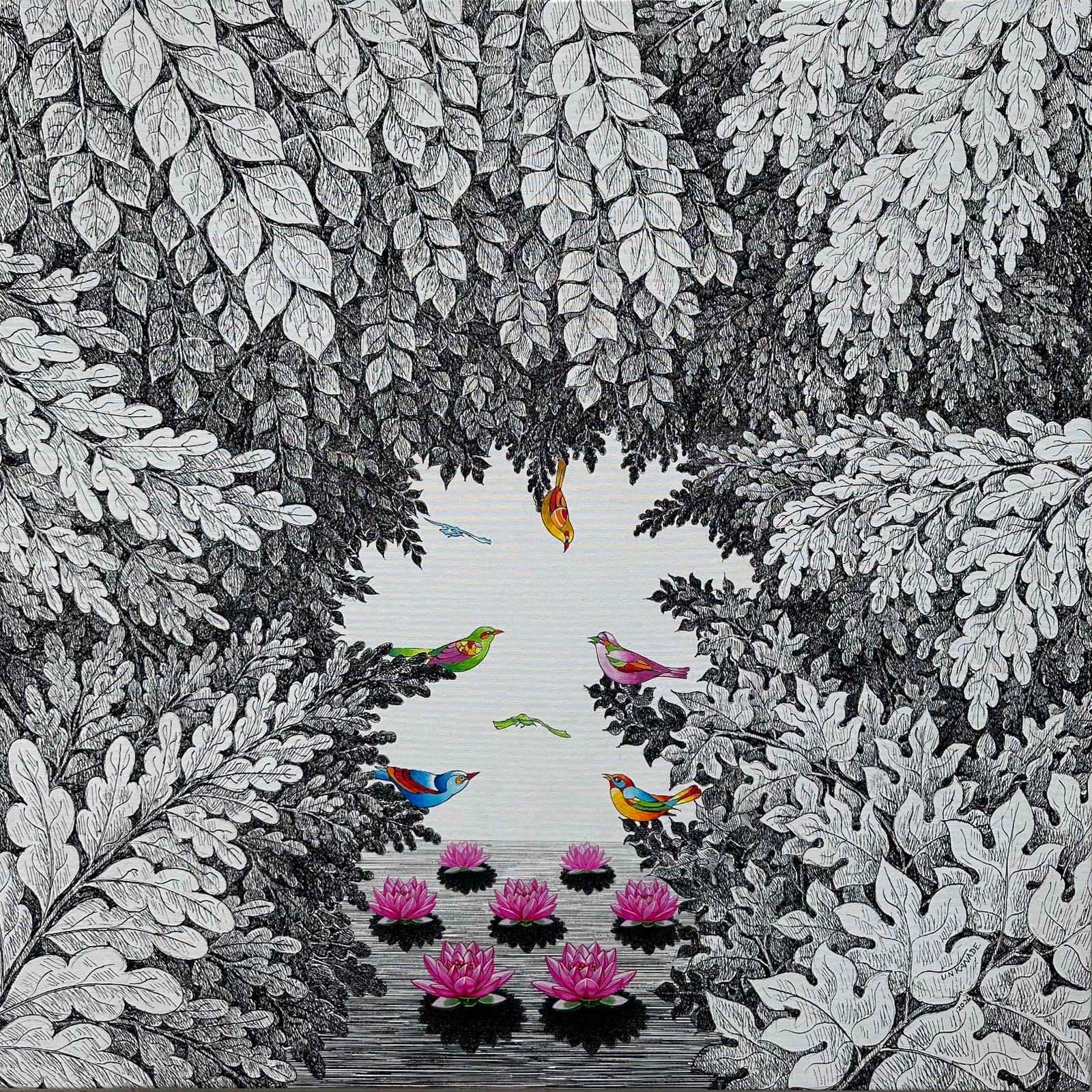 Where the Trees Lean Closer by Umakant  Kanade