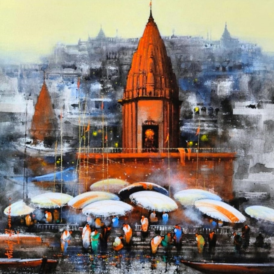 Where the Banaras Ghats Remember - IV by Ashif Hossain